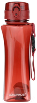 Бутылка для воды UZSpace One Touch Gloss / 6006 (500мл, красный)