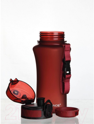Бутылка для воды UZSpace One Touch Matte / 6007 (350мл, красный)