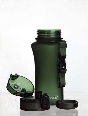 Бутылка для воды UZSpace One Touch Matte / 6007 (350мл, зеленый)
