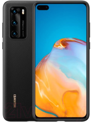 Чехол-накладка Huawei для P40 PU Case Cover (черный)