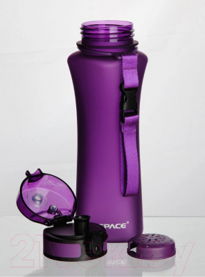 Бутылка для воды UZSpace One Touch Matte / 6008 (500мл, фиолетовый)