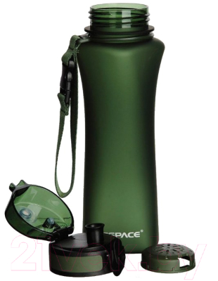 Бутылка для воды UZSpace One Touch Matte / 6008 (500мл, зеленый)