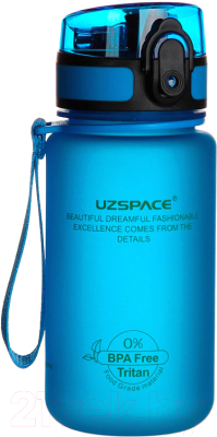 Бутылка для воды UZSpace Colorful Frosted / 3034 (350мл, синий)