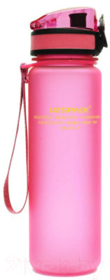 Бутылка для воды UZSpace Colorful Frosted / 3026 (500мл, розовый)