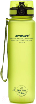 Бутылка для воды UZSpace Colorful Frosted / 3026 (500мл, салатовый)