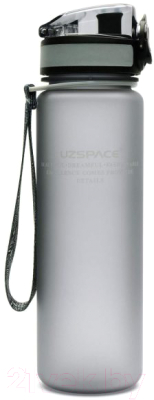 Бутылка для воды UZSpace Colorful Frosted / 3026 (500мл, серый)