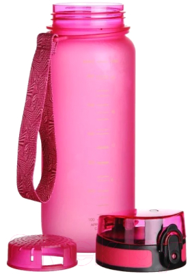 Бутылка для воды UZSpace Colorful Frosted / 3037 (650мл, розовый)