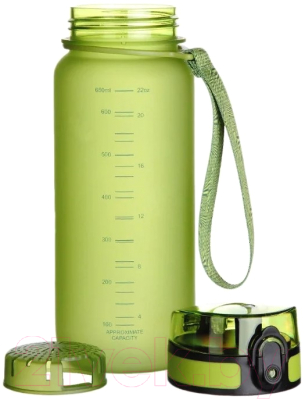 Бутылка для воды UZSpace Colorful Frosted / 3037 (650мл, зеленый)