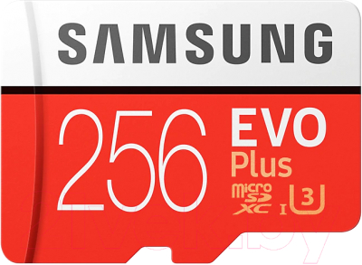 Карта памяти Samsung EVO Plus MicroSDXC 256GB + адаптер (MB-MC256HA)