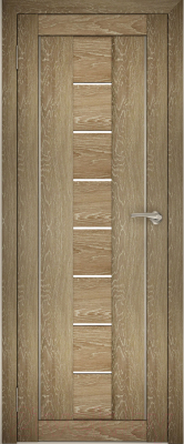 Дверь межкомнатная Юни Амати 10 60x200 (дуб шале натуральный/стекло белое)
