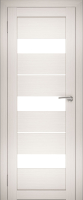 Дверь межкомнатная Юни Амати 12 60x200 (эшвайт/стекло белое) - 