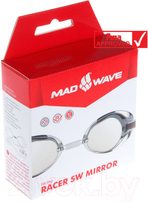 Очки для плавания Mad Wave Racer SW Mirror (желтый)