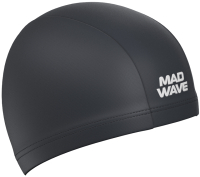 Шапочка для плавания Mad Wave Adult Lycra / 01W (черный) - 