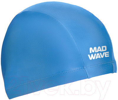 Шапочка для плавания Mad Wave Adult Lycra / 17W (голубой)