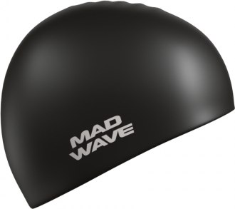 Шапочка для плавания Mad Wave Intensive (черный) - 