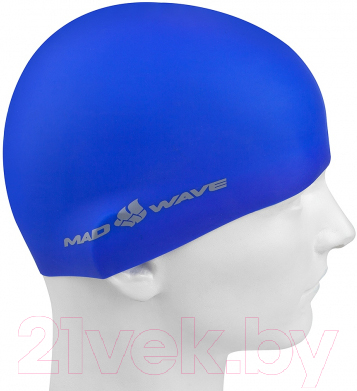 Шапочка для плавания Mad Wave Intensive BIG (синий)