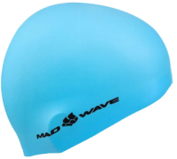 Шапочка для плавания Mad Wave Light BIG (голубой) - 