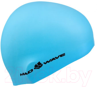 Шапочка для плавания Mad Wave Light BIG (голубой)