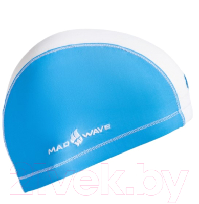 Шапочка для плавания Mad Wave Lycra Doutone (голубой)