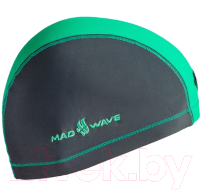Шапочка для плавания Mad Wave Lycra Doutone (зеленый)