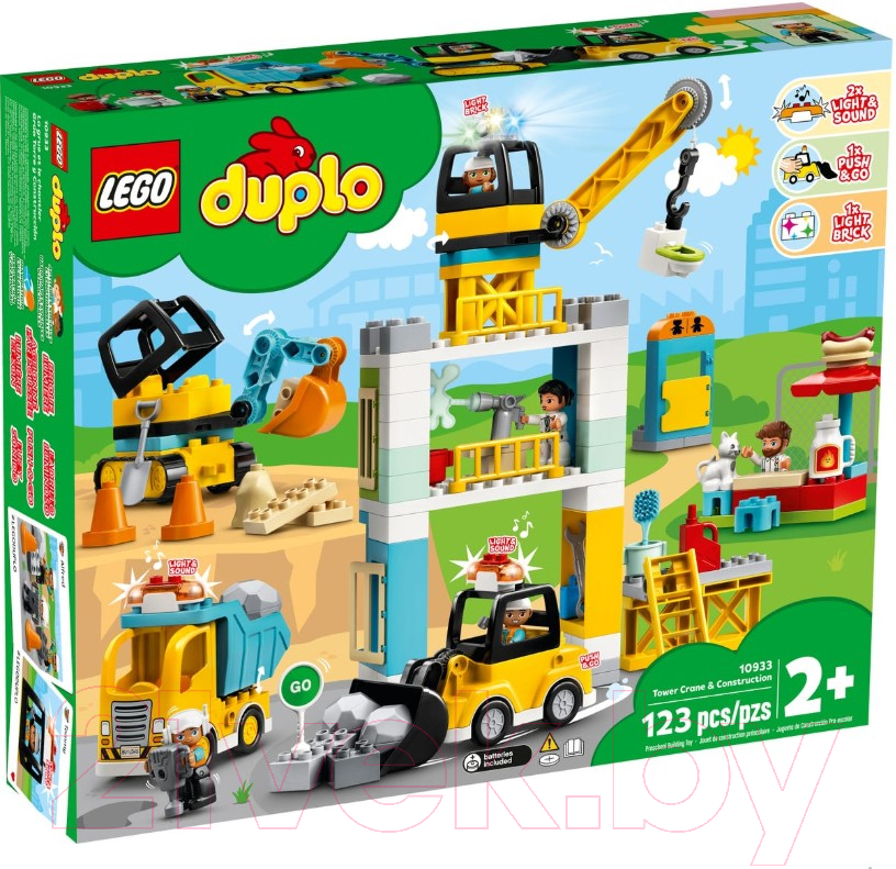 Конструктор Lego Duplo Башенный кран на стройке 10933