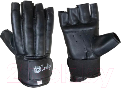 Перчатки для единоборств Indigo PU PS-859 (XL, черный)