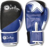 Боксерские перчатки Indigo PS-505 (8oz, синий) - 
