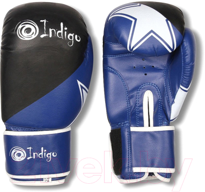 Боксерские перчатки Indigo PS-505 (8oz, синий)