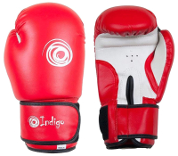 Боксерские перчатки Indigo PS-799 (12oz, красный) - 