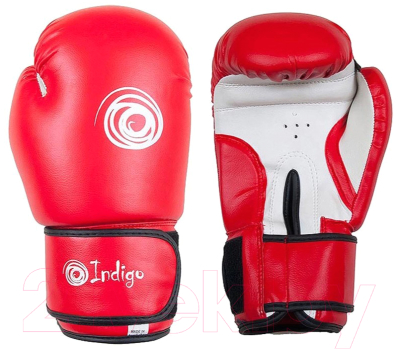 Боксерские перчатки Indigo PS-799 (12oz, красный)