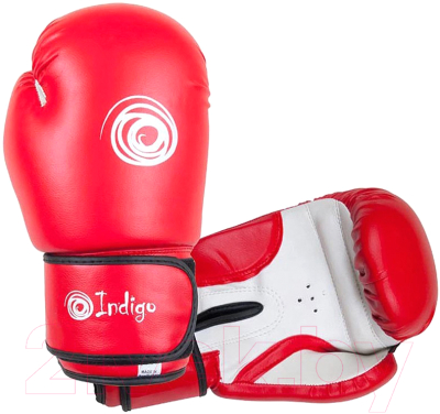 Боксерские перчатки Indigo PS-799 (12oz, красный)