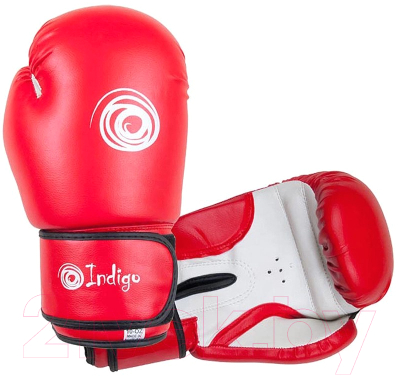 Боксерские перчатки Indigo PS-799 (8oz, красный)