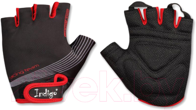 Велоперчатки Indigo SB-01-8203 (XL, черный/красный)