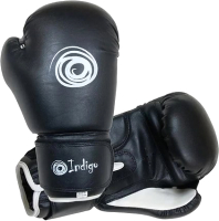 Боксерские перчатки Indigo PU PS-790 (12oz, черный) - 