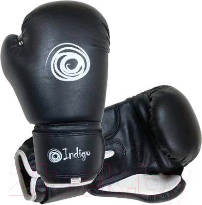 Боксерские перчатки Indigo PU PS-790 (12oz, черный)