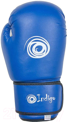 Боксерские перчатки Indigo Sport PS-799 (8oz, синий)