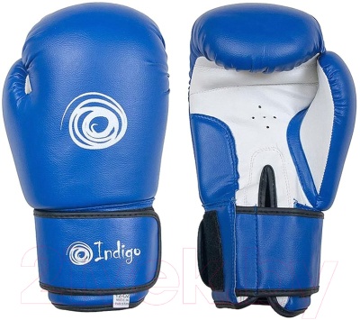 Боксерские перчатки Indigo Sport PS-799 (8oz, синий)