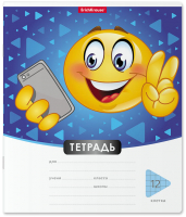 Тетрадь Erich Krause Смайлики / 48831 (12л, линейка) - 