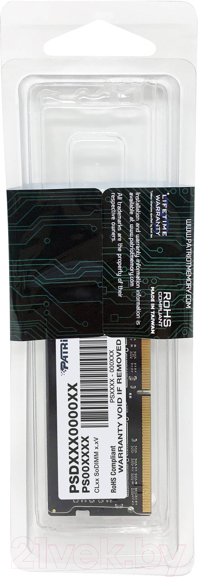 Оперативная память DDR4 Patriot PSD416G266681S