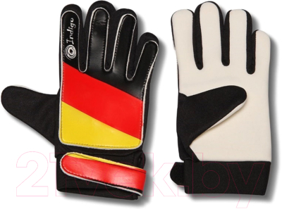 Перчатки вратарские Indigo 200023 (L, черный/красный/желтый)