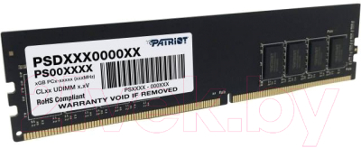 Оперативная память DDR4 Patriot PSD416G266681