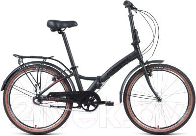 Велосипед Forward Enigma 24 3.0 2020 / RBKW0Y643003 (черный/красный)