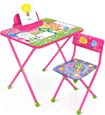 Комплект мебели с детским столом Ника Ф2З Фиксики знайка