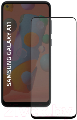 Защитное стекло для телефона Volare Rosso Fullscreen Full Glue для Galaxy A11 (черный)