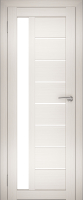 Дверь межкомнатная Юни Амати 04 70x200 (эшвайт/стекло белое) - 