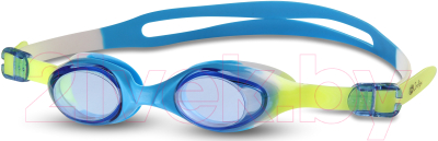 Очки для плавания Indigo 613 G (голубой/желтый)
