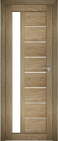 Дверь межкомнатная Юни Амати 04 60x200 (дуб шале натуральный/стекло белое) - 