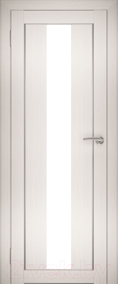 Дверь межкомнатная Юни Амати 05 70x200 (эшвайт/стекло белое)