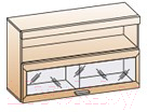Шкаф навесной Лером Ксюша АН-1835-БД (дуб беленый)