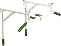 Турник-брусья для спортивного комплекса Spektr Sport Рекрут 2 (белый) - 